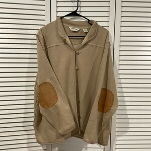 Orvis Beige Utility Jacket with Brown Accents